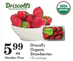 Pavilions Driscoll's Organic Strawberries offer
