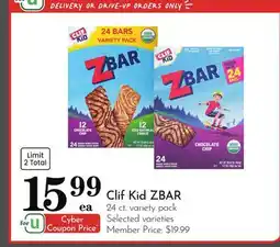 Pavilions Clif Kid ZBAR offer