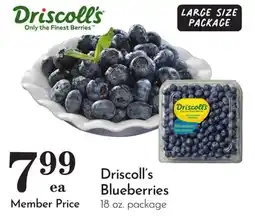 Pavilions Driscoll's Blueberries offer