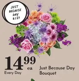 Pavilions Just Because Day Bouquet offer