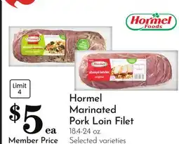 Pavilions Hormel Marinated Pork Loin Filet offer