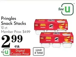 Pavilions Pringles Snack Stacks offer