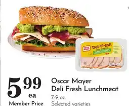 Pavilions Oscar Mayer Deli Fresh Lunchmeat offer