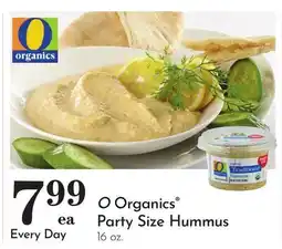 Pavilions O Organics Party Size Hummus offer