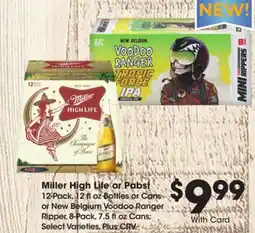 Ralphs Miller High Life or Pabst offer