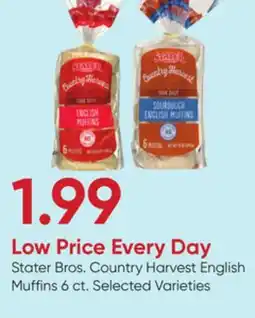 Stater Bros Stater Bros. Country Harvest English Muffins offer