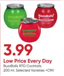 Stater Bros BuzzBallz RTD Cocktails offer