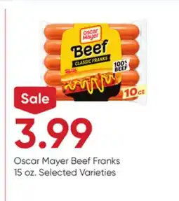 Stater Bros Oscar Mayer Beef Franks offer