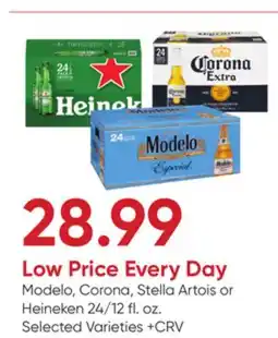 Stater Bros Modelo, Corona, Stella Artois or Heineken offer