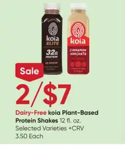 Stater Bros koia Plant-Based Protein Shakes offer