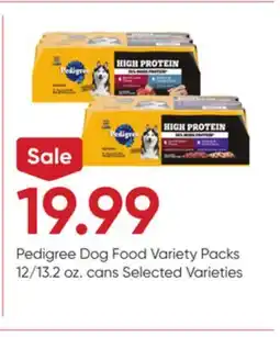 Stater Bros Pedigree Dog Food Variety Packs offer