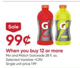 Stater Bros Gatorade offer