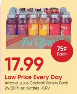 Stater Bros Arizona Juice Cocktail offer