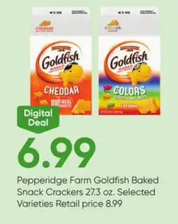 Stater Bros Pepperidge Farm Goldfish Baked Snack Crackers offer