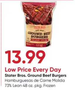 Stater Bros Stater Bros. Ground Beef Burgers 73% Lean offer