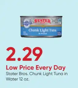 Stater Bros Stater Bros. Chunk Light Tuna in Water offer