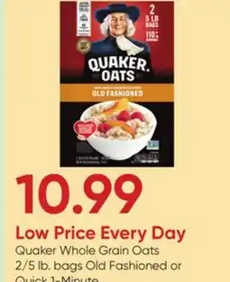 Stater Bros Quaker Whole Grain Oats offer