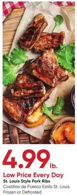 Stater Bros St. Louis Style Pork Ribs offer