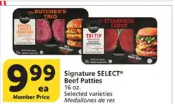 Vons Signature SELECT Beef Patties offer