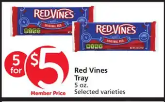 Vons Red Vines Tray offer