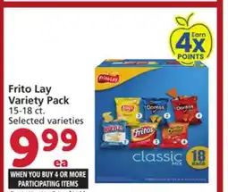 Vons Frito Lay Variety Pack offer