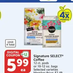 Vons Signature SELECT Coffee offer
