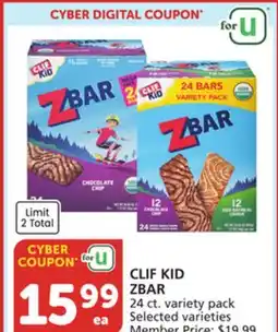Vons CLIF KID ZBAR offer