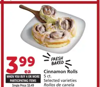 Vons Cinnamon Rolls offer
