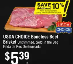 Smart & Final USDA CHOICE Boneless Beef Brisket offer