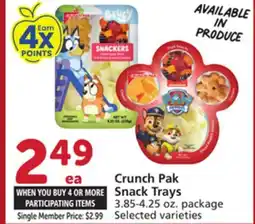 Vons Crunch Pak Snack Trays offer