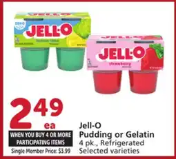 Vons Jell-O Pudding or Gelatin offer