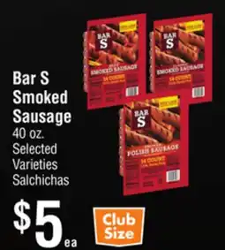 Smart & Final Bar S Smoked Sausage offer