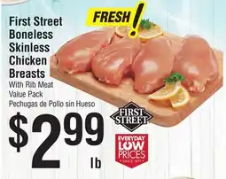 Smart & Final First Street Boneless Skinless Chicken Breasts offer