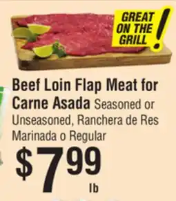 Smart & Final Beef Loin Flap Meat for Carne Asada offer