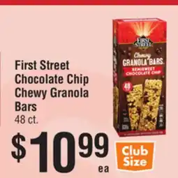 Smart & Final First Street Chocolate Chip Chewy Granola Bars offer