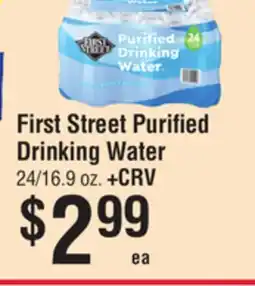 Smart & Final First Street Purified Drinking Water offer