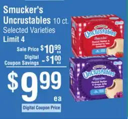 Smart & Final Smucker's Uncrustables offer