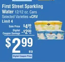 Smart & Final First Street Sparkling Water offer