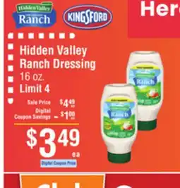 Smart & Final Hidden Valley Ranch Dressing offer