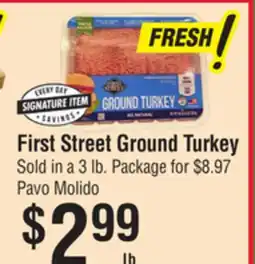 Smart & Final First Street Ground Turkey offer