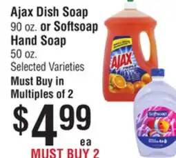 Smart & Final Ajax Dish Soap or Softsoap Hand Soap offer