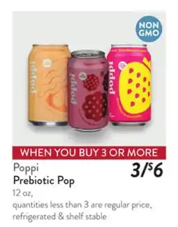 Fresh Thyme Poppi Prebiotic Pop offer