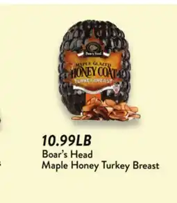 Fresh Thyme Boar's Head Maple Honey Turkey Breast offer