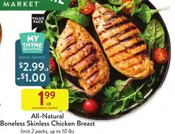 Fresh Thyme Boneless Skinless Chicken Breast offer