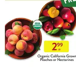 Fresh Thyme Organic California Grown Peaches or Nectarines offer