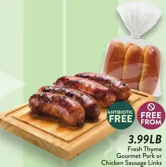 Fresh Thyme Fresh Thyme Gourmet Pork or Chicken Sausage Links offer