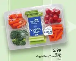 Fresh Thyme Braga Veggie Party Tray w/Dip offer