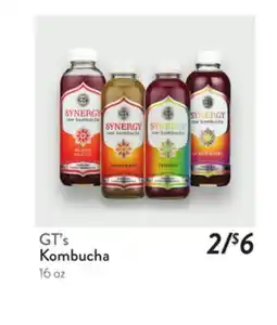Fresh Thyme GT's Kombucha offer