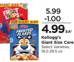Food 4 Less Kellogg's Giant Size Cereal offer