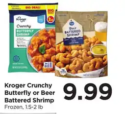 Food 4 Less Kroger Crunchy Butterfly or Beer Battered Shrimp offer